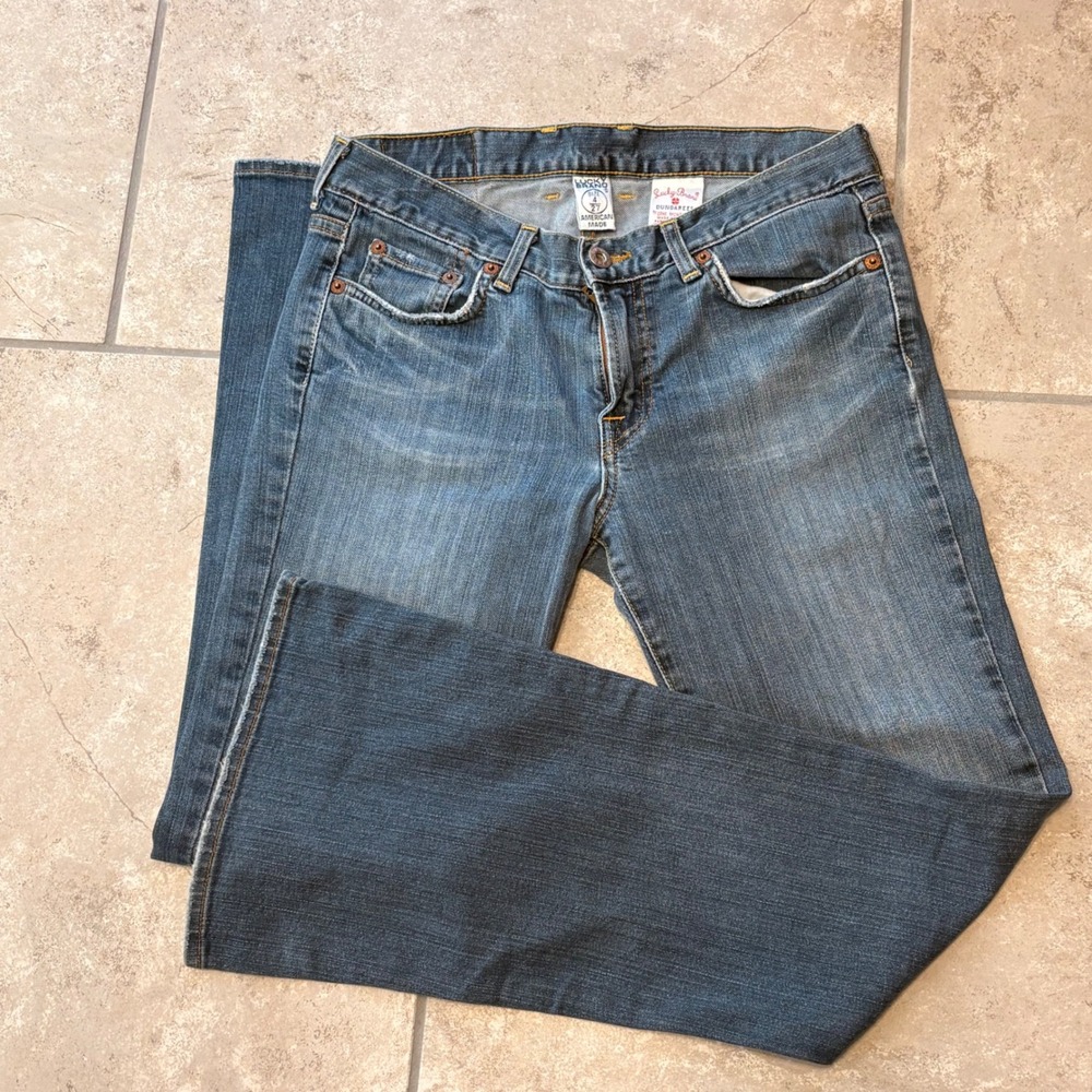 Vintage Y2K Lucky Brand Sweet N Low Jeans 27 USA Made Low Rise Flare Bootcut